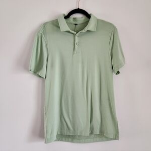 Lululemon Men's Light Green Polo Shirt